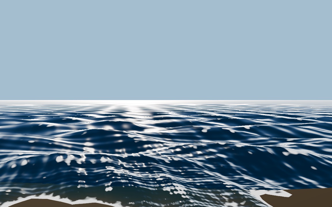 Tall, choppy waves with whitecaps